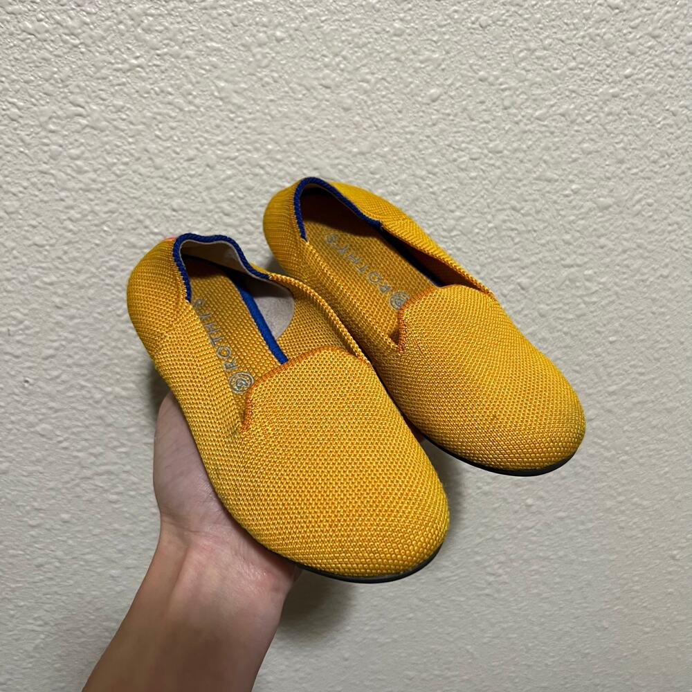 ROTHY'S "The Loafer" yellow Loafers kids K12